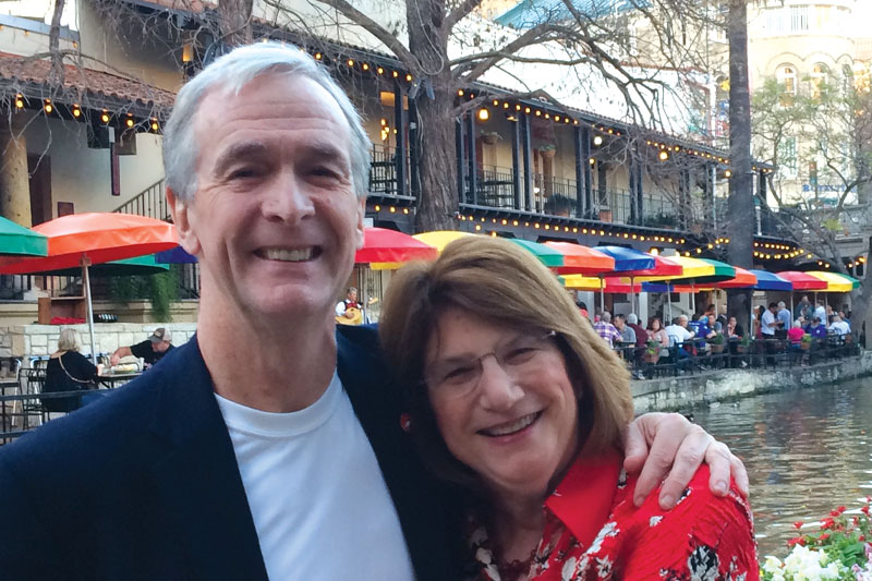 Jeffery P. Braden ’76 and Jill Serota Braden ’76. Link to their story