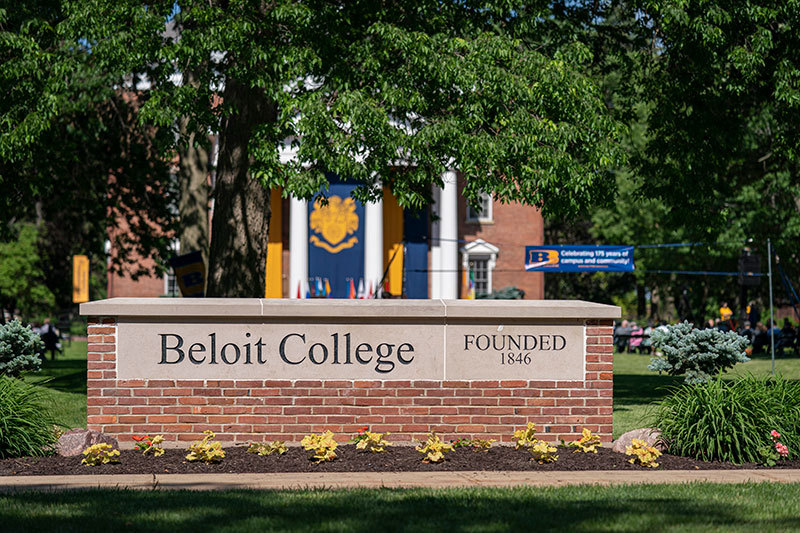 A Beloit College sign. Links to Beneficiary Designations
