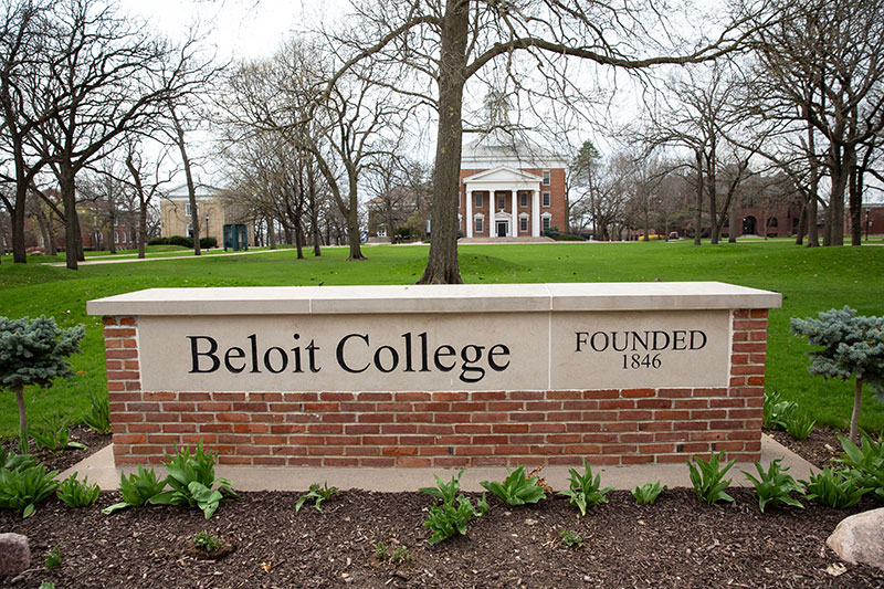 A Beloit College sign. Links to Gifts of Real Estate A Beloit College sign. Links to Gifts of Real Estate