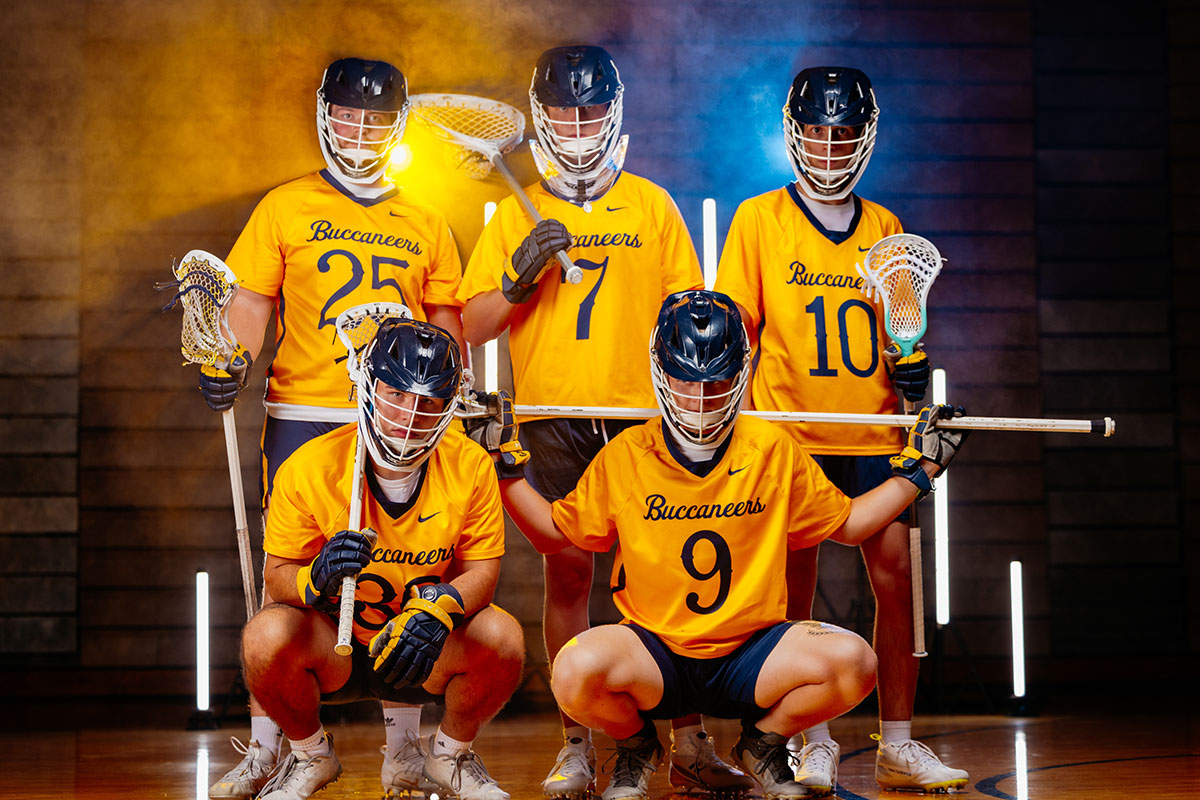 The men’s lacrosse team