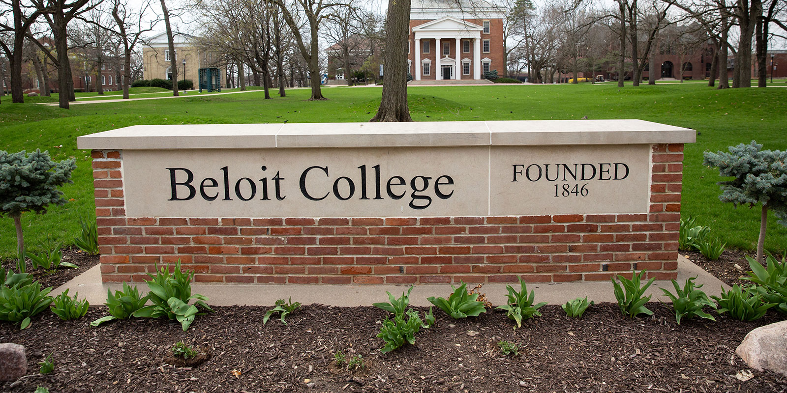 A sign that says “Beloit College”